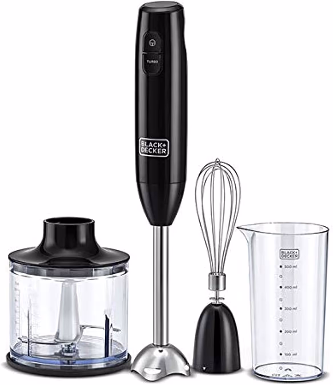 Mixeur Plongeant 3en1 BLACK&DECKER HB600-B5 600W - Noir