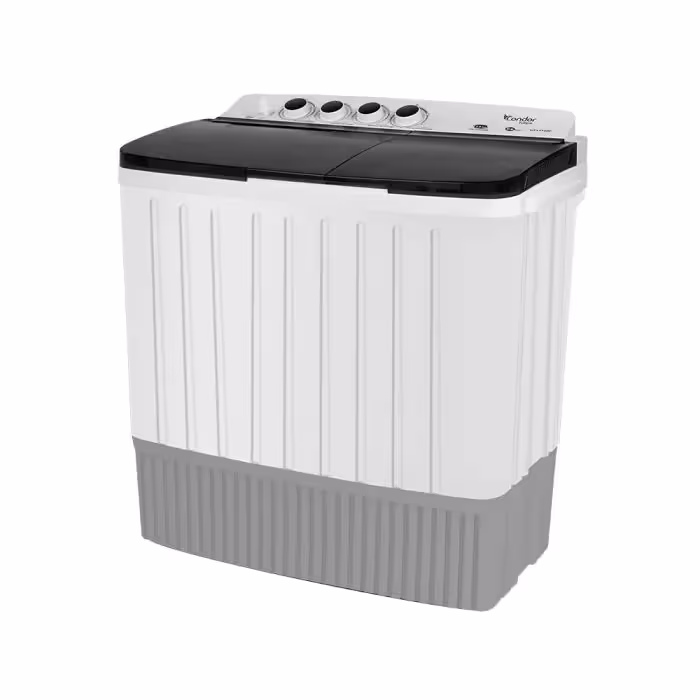 Lave Linge Semi-Automatique CONDOR WT13T1BF 13 KG - Blanc & Noir
