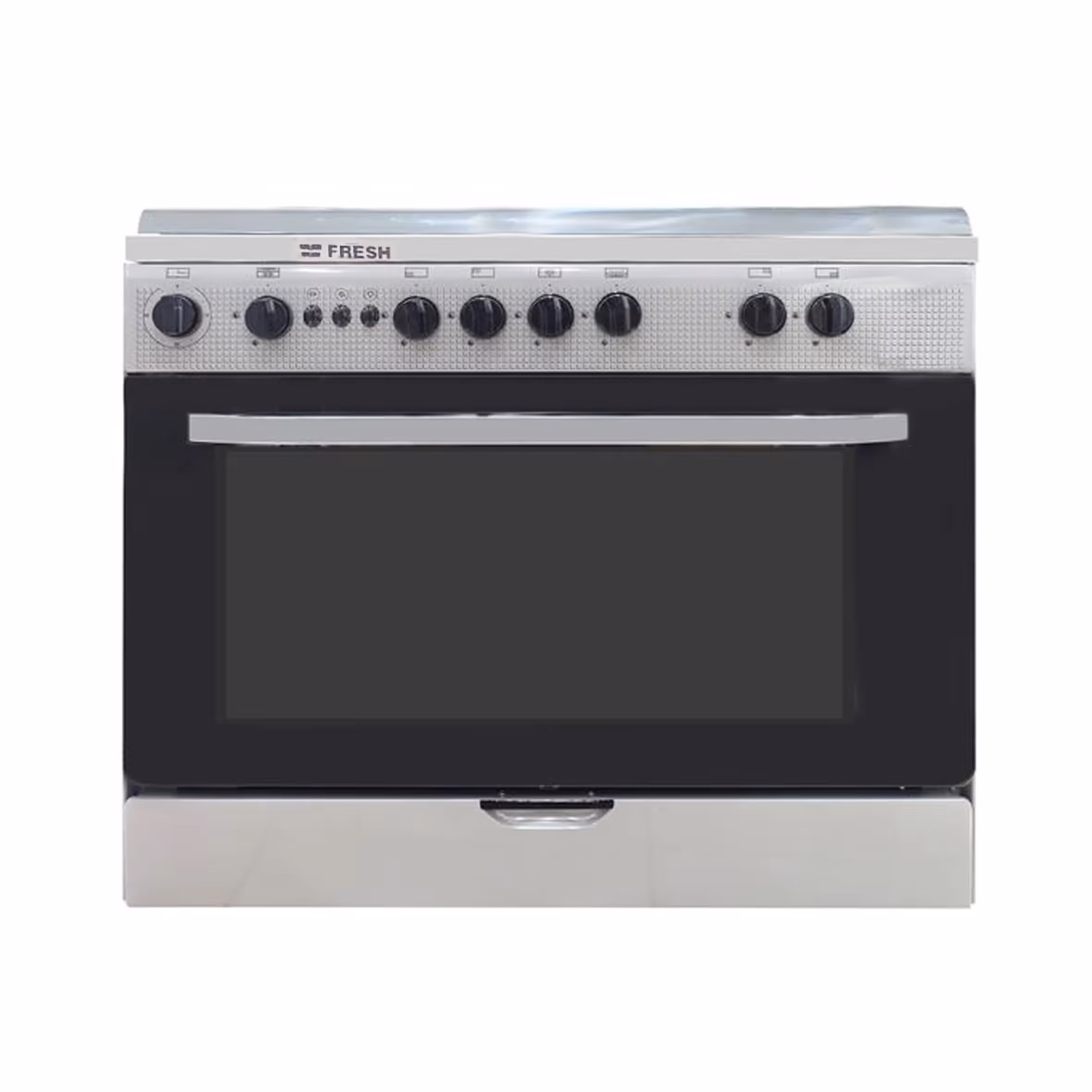 Cuisinière à gaz FRESH 5 FEUX 55x80 - Inox