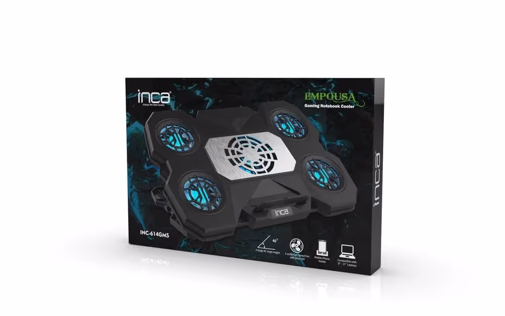 Refroidisseur INCA INC-614GMS Pour PC Portable – Noir 7