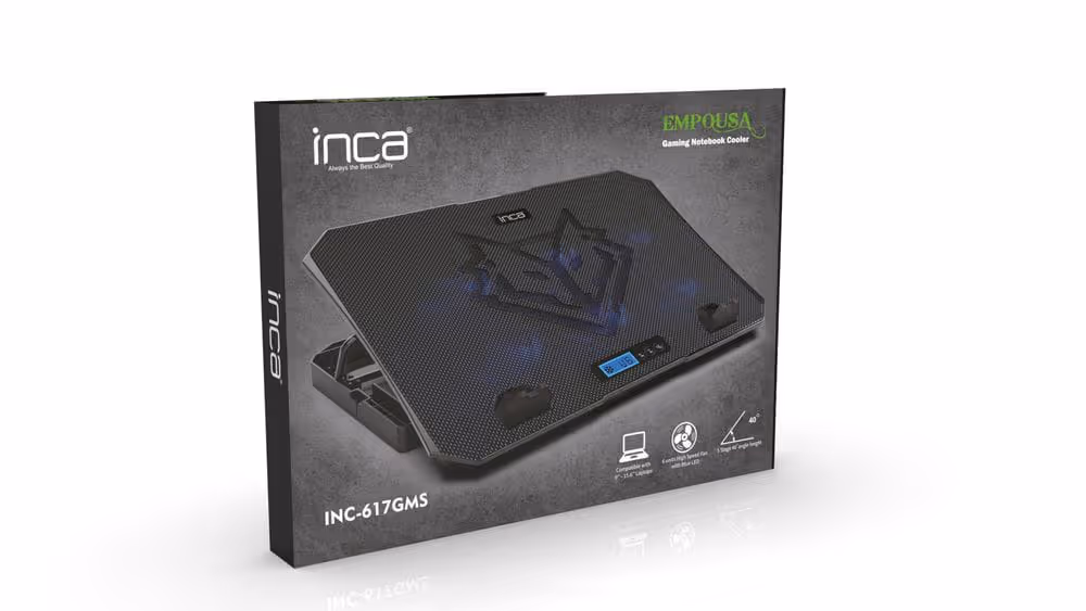 Refroidisseur INCA INC-617GMS Pour PC Portable – Noir 5