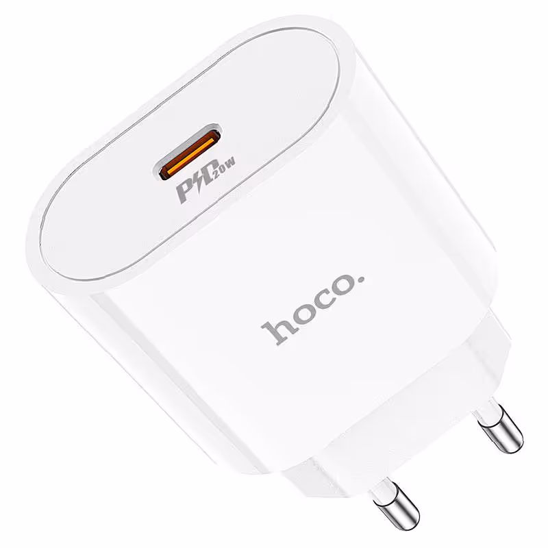 Adaptateur de Charge HOCO C94A 20W TYPE-C - Blanc