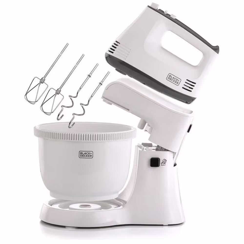 Batteur Avec Bol Black&Decker M700-B5 300W -Blanc