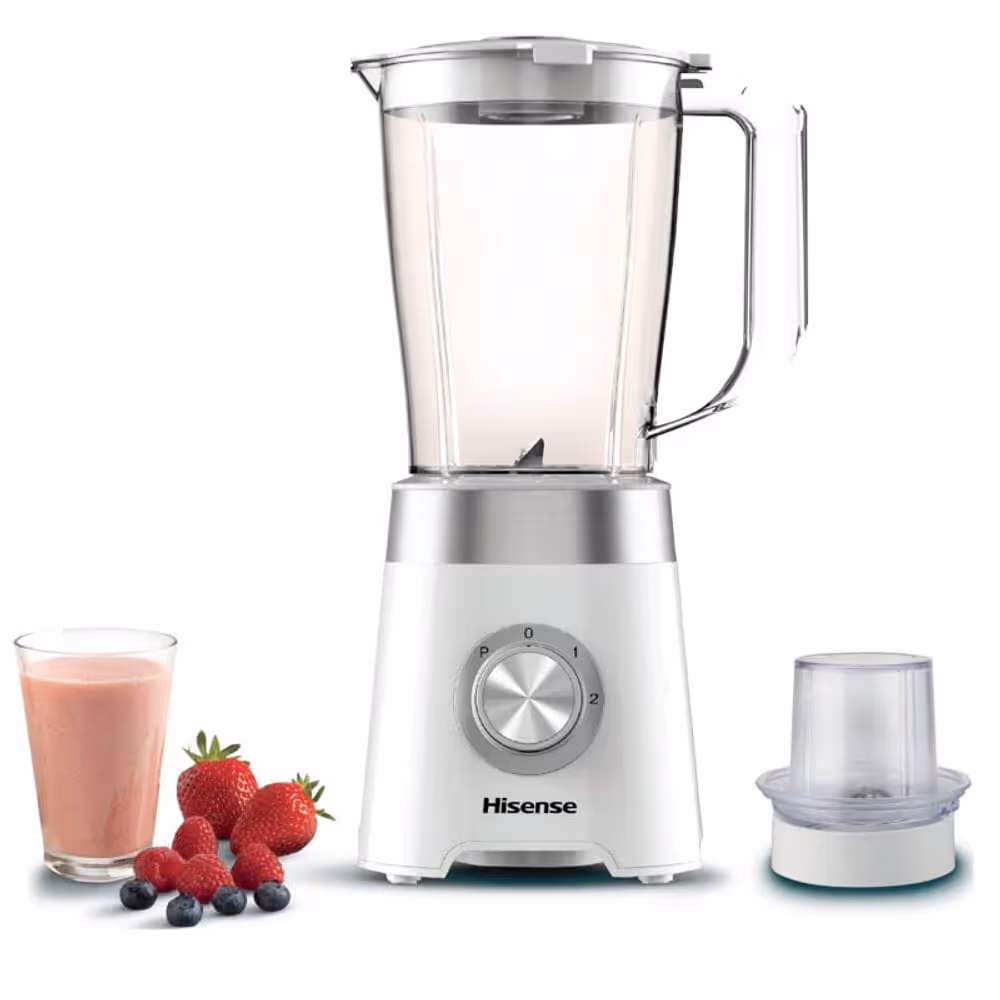 Blender HISENSE H15TBWES2A 1.5 Litres 500W - Blanc & Inox