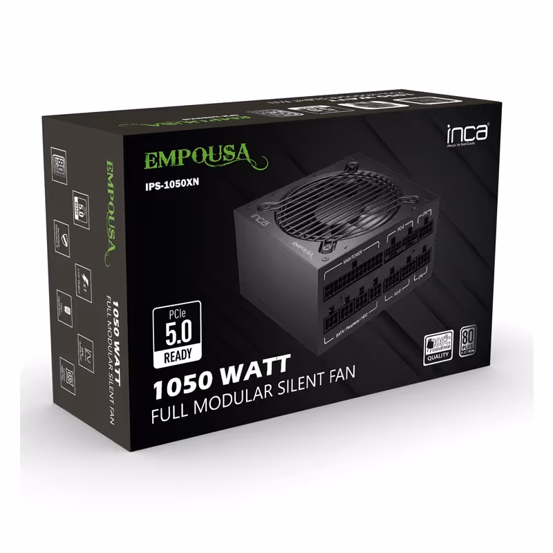 Bloc D'Alimentation INCA IPS-1050XN 1050W 80+PLATINUIM 7