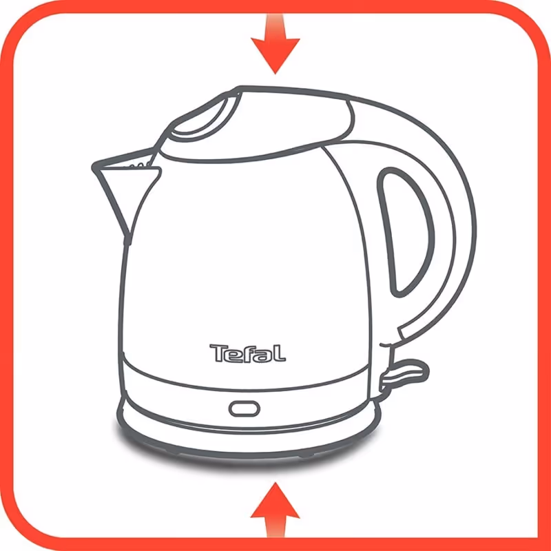 Bouilloire Électrique TEFAL KI431D10 1800W Sans Fil - Inox 5