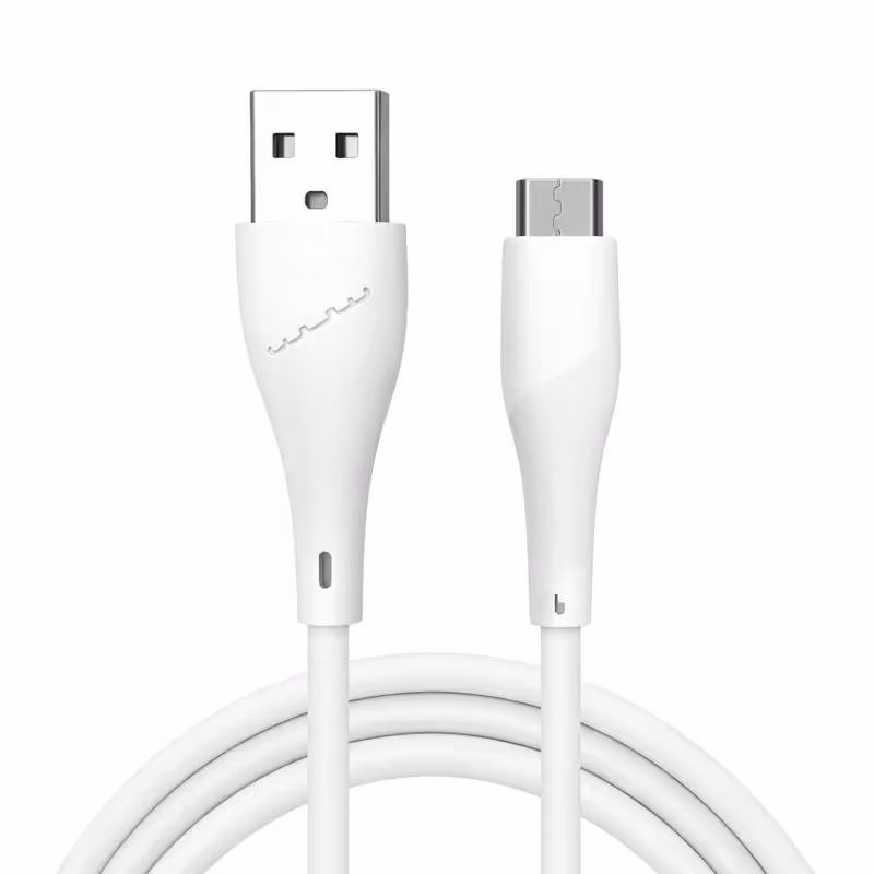 Câble De Charge WUW X204 USB-A Vers Micro USB - Blanc