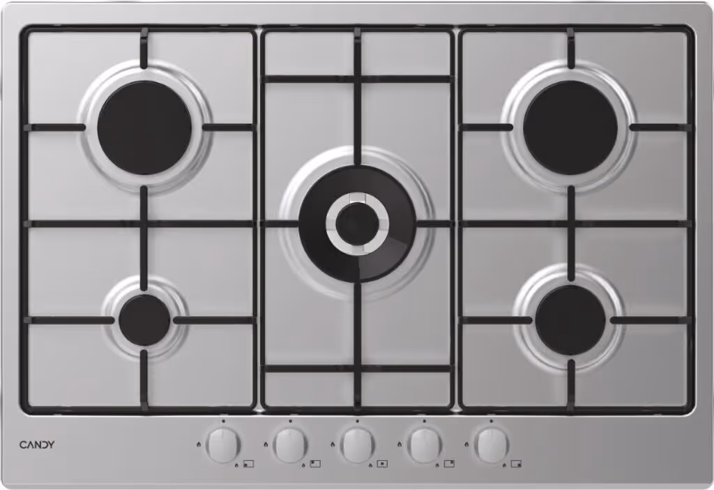 Plaque De Cuisson Candy CHW74WX 5 Feux 75 Cm - Inox 