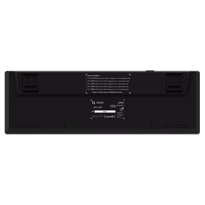 Clavier Gamer Mécanique AQIRYS Mira 100% Anti-Ghosting RGB - Noir 8
