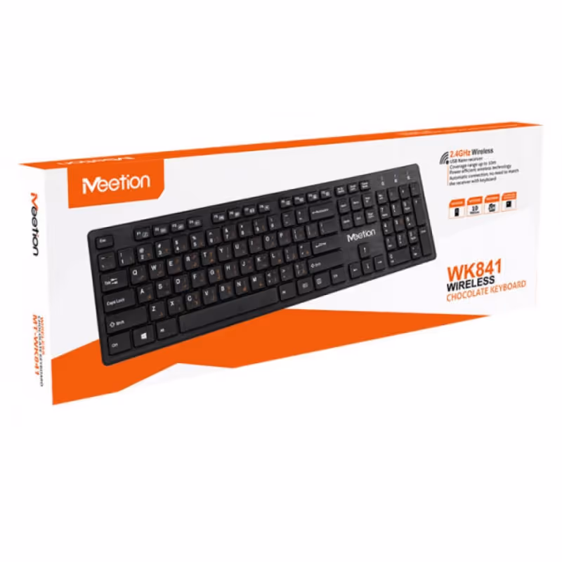  Clavier Sans Fil MEETION WK841 Bilingue - Noir  6
