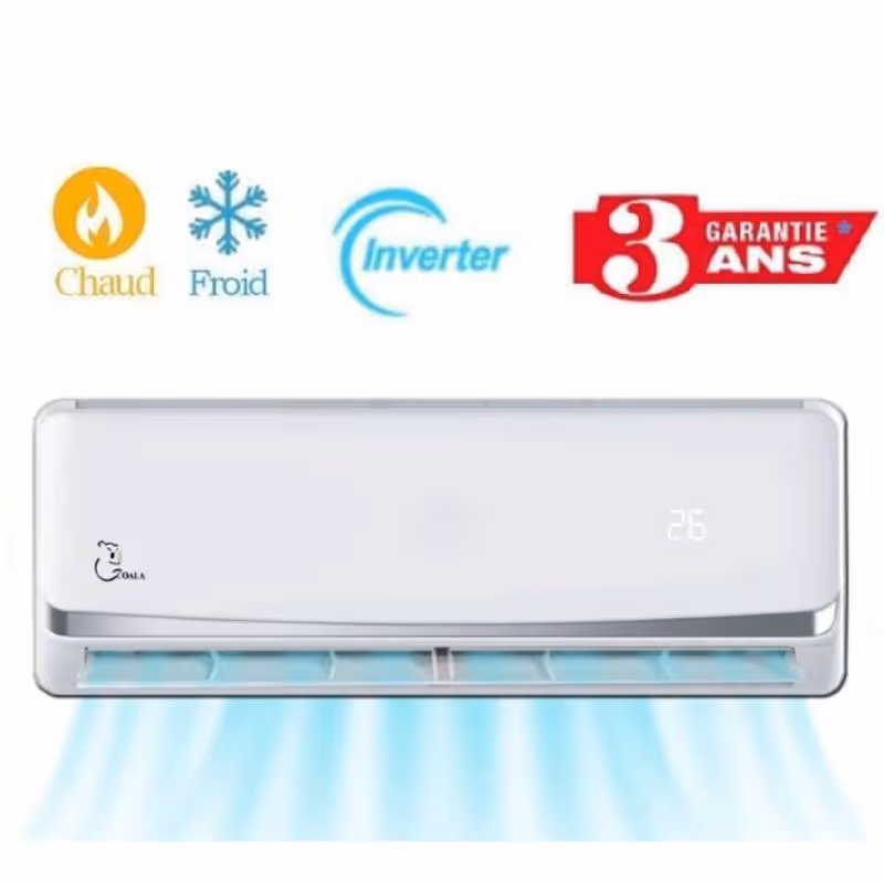Climatiseur Inverter Coala 24000 BTU R410 Chaud/Froid - Garantie 3 ans