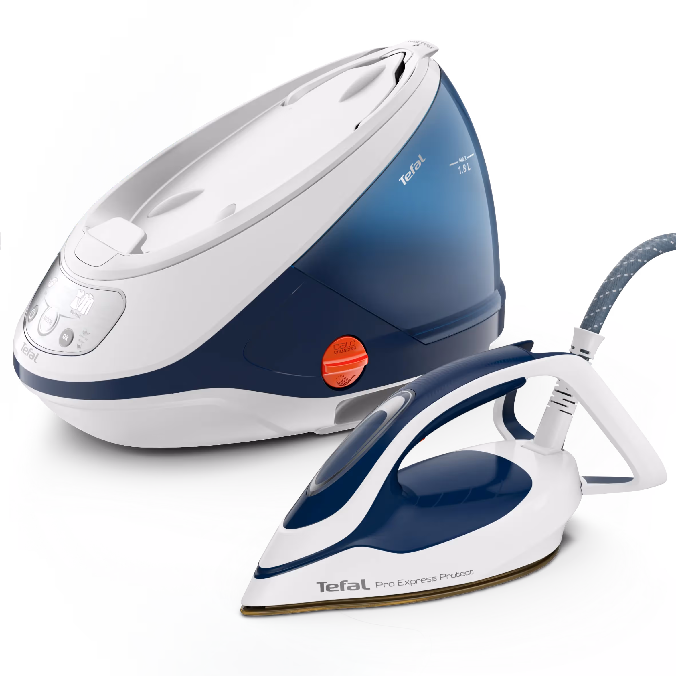 Centrale à Vapeur TEFAL GV9223E1 2200W - Blanc & Bleu