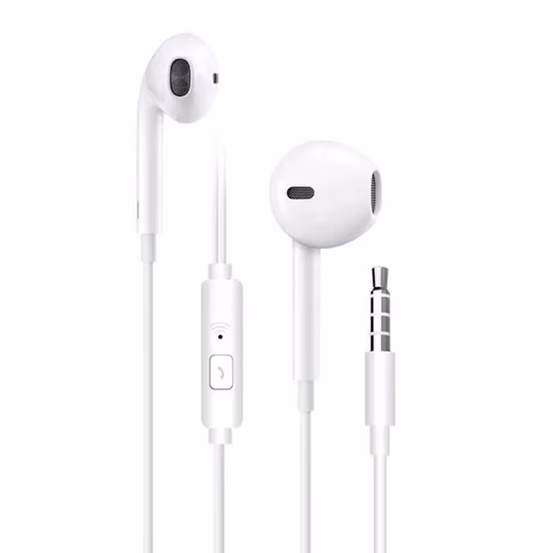 Écouteurs Filaires WUW R170 Avec Micro - Blanc