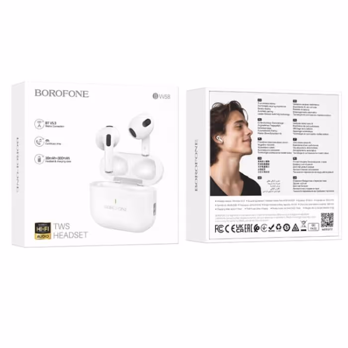 Écouteurs Sans Fil BOROFONE BW58 - Blanc 5