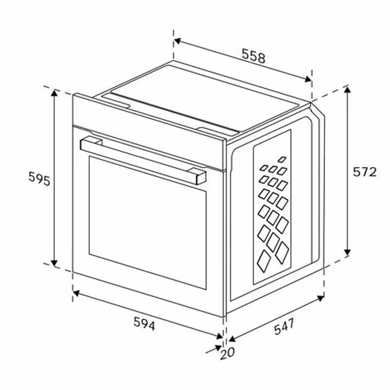 Four Encastrable Électrique BEKO BBIM12400XCS 72 Litres - Inox 6
