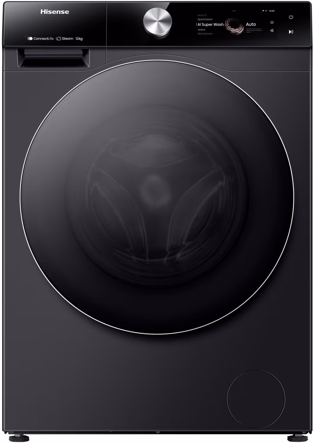 Lave Linge Hisense WF7S1247BB 12 Kg Inverter - Noir
