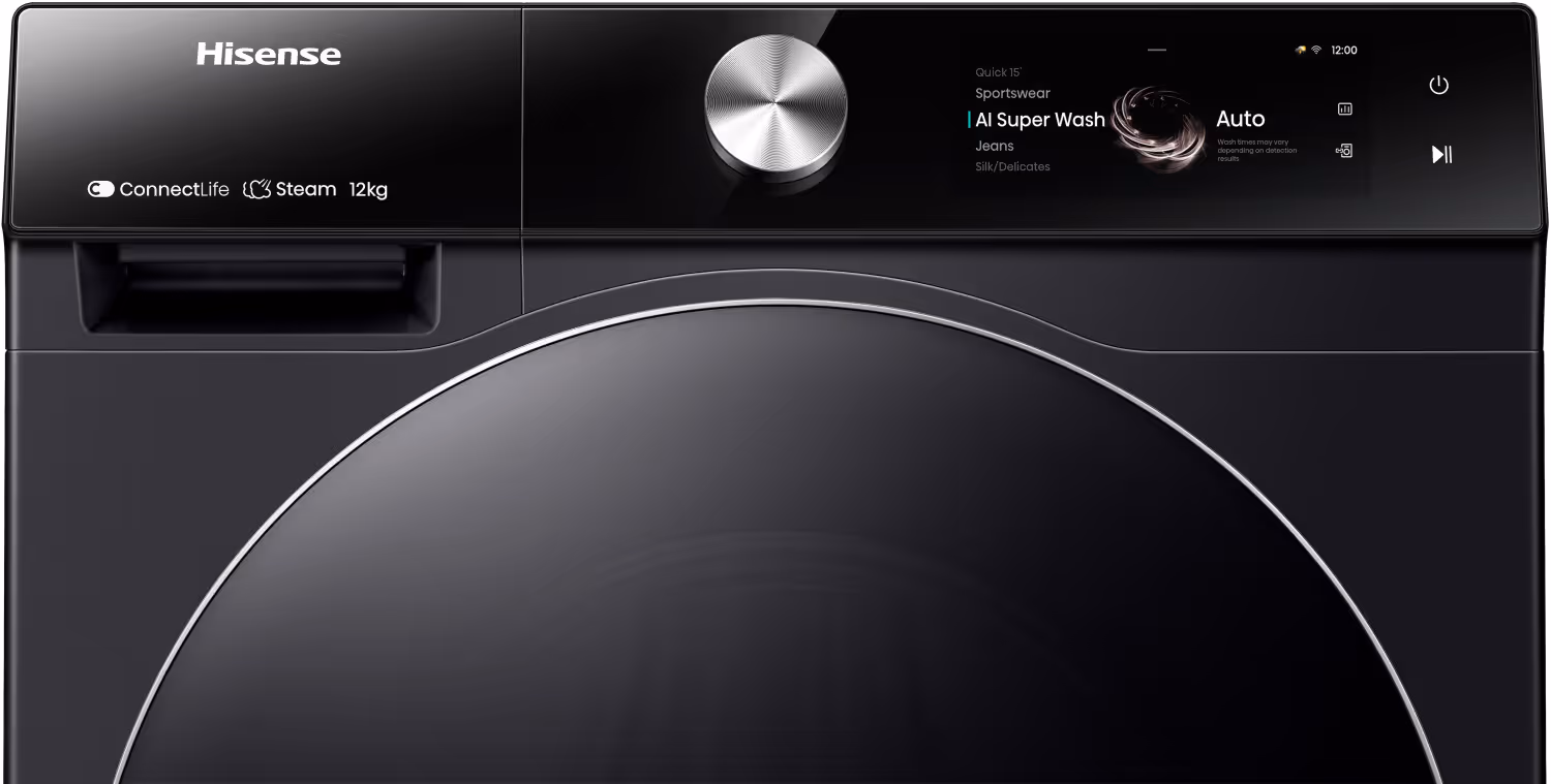 Lave Linge Hisense WF7S1247BB 12 Kg Inverter - Noir 5