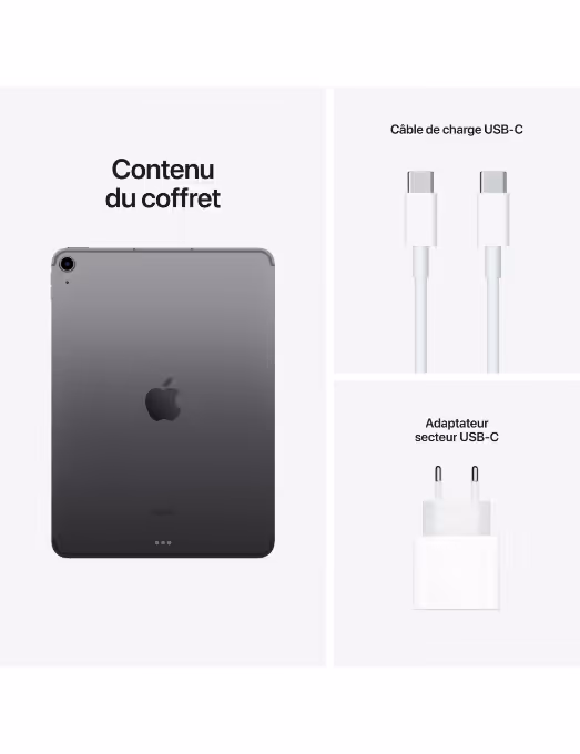 Apple - iPad Air  5Gén - 10,9" WiFi 64 Go - Gris Sidéral 7