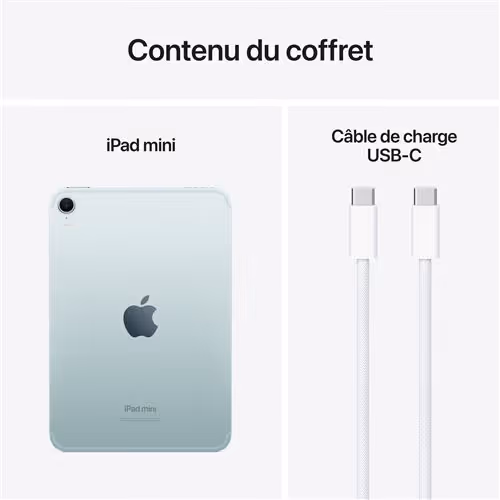Apple - iPad Mini 8,3" 128Go 7éme Génération 2024 - Bleu 6