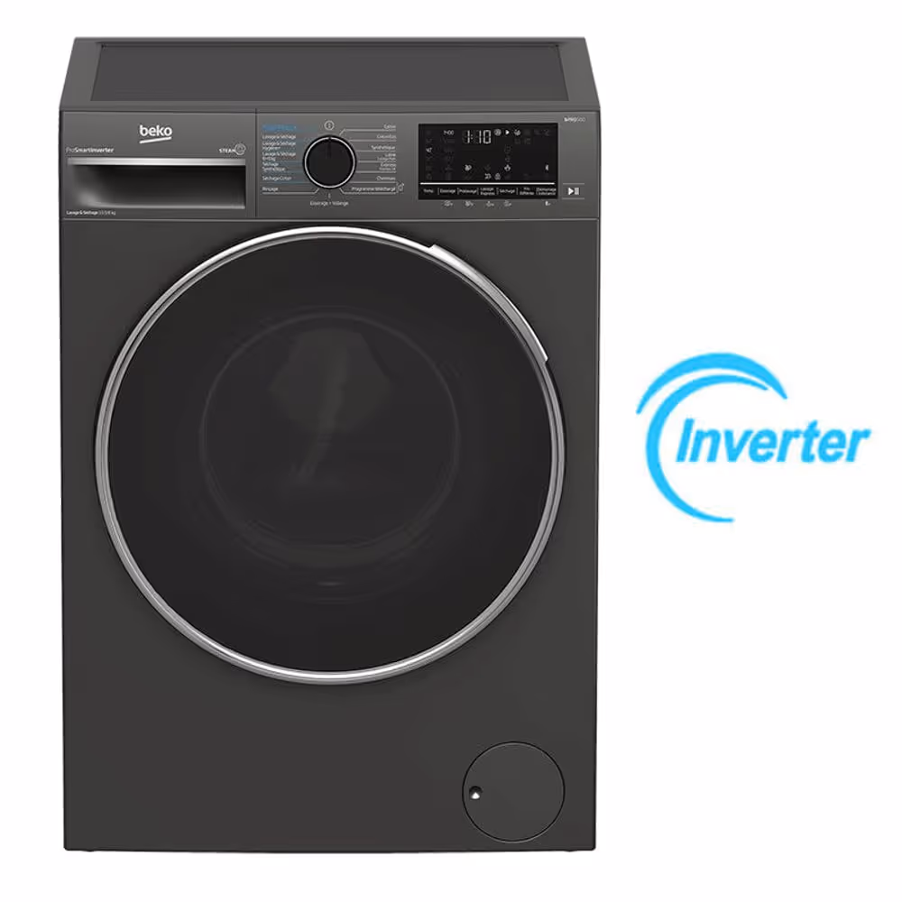 Lavante Séchante Beko B5DFT810542MG Inverter 10.5Kg - Gris 