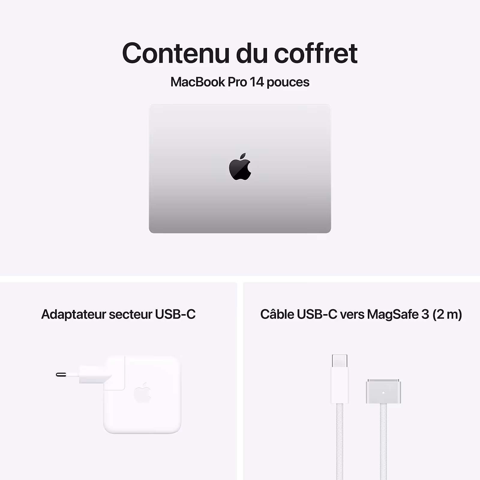 Apple - 14" MacBook Pro M4 24 Go 512Go CPU 12 cœurs GPU 16cœurs (MX2E3FN/A) - Silver  5