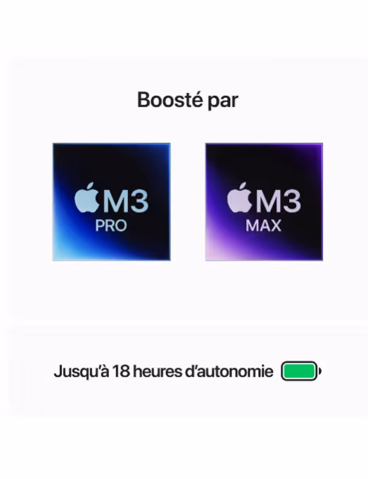 Apple - 14" - MacBook M3 Pro - RAM 18Go - Stockage 512Go - Gris sidéral - Azerty 8