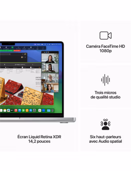 Apple - 14" - MacBook M3 Pro - RAM 18Go - Stockage 512Go - Gris sidéral - Azerty 7