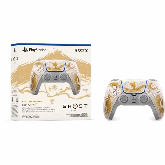 Manette sans fil DualSense - Édition limitée Ghost of Yōtei - Gold 5