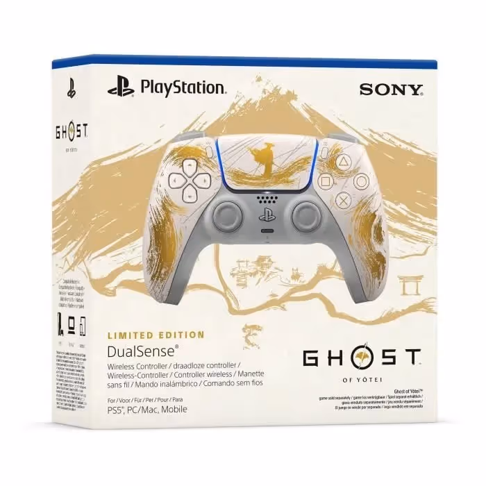 Manette sans fil DualSense - Édition limitée Ghost of Yōtei - Gold 6