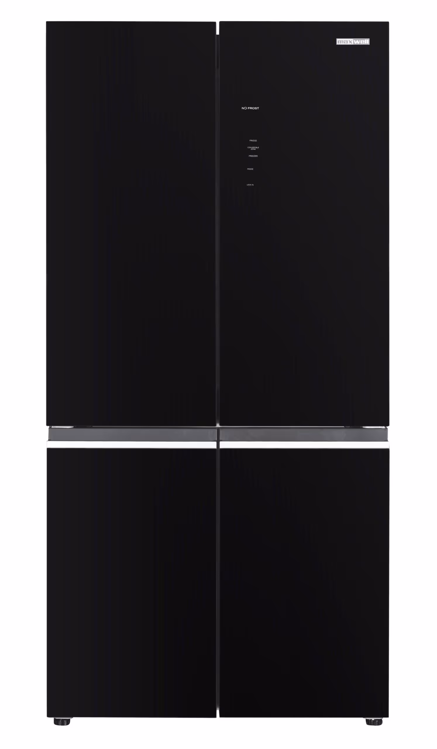 Réfrigérateur Side By Side Maxwell MAX-RFNH640AIG 4 Porte 640L - Noir Miroir