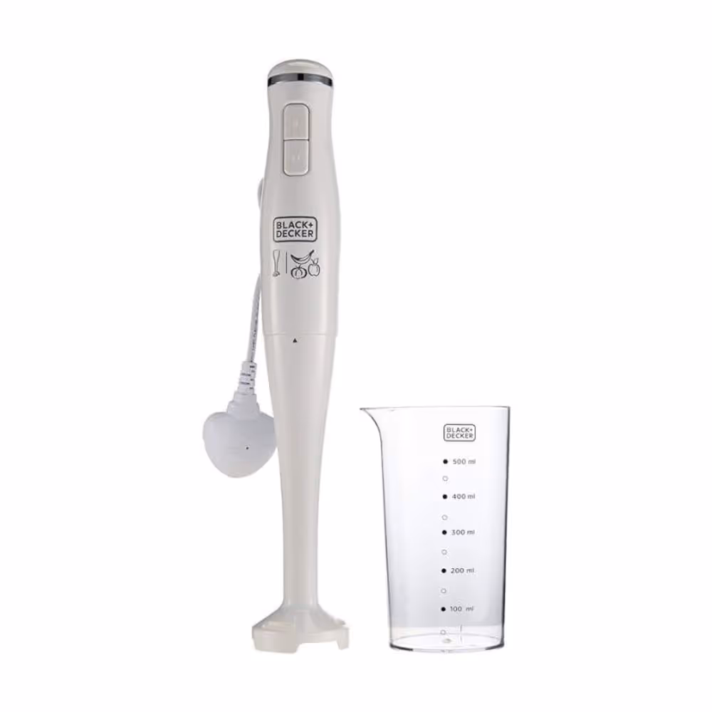 Mixeur Plongeant Black&Decker SB2500-B 300W - Blanc