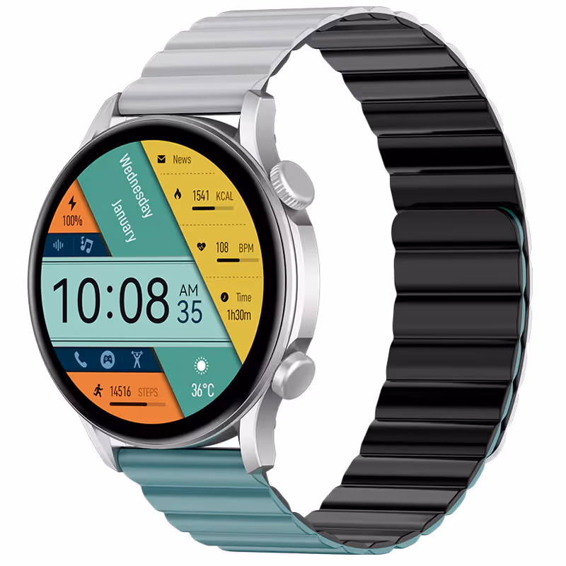 MONTRE CONNECTÉE KIESLECT CALLING WATCH KR PRO LTD - SILVER 5
