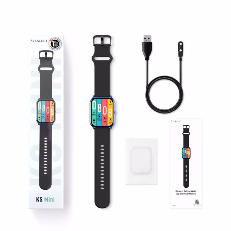 MONTRE CONNECTÉE KIESLECT SMART CALLING WATCH KS MINI - NOIR ET BLEU 6