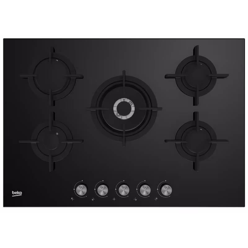Plaque de Cuisson Encastrable Beko HILW75222S 5 Feux 75 cm - Noir