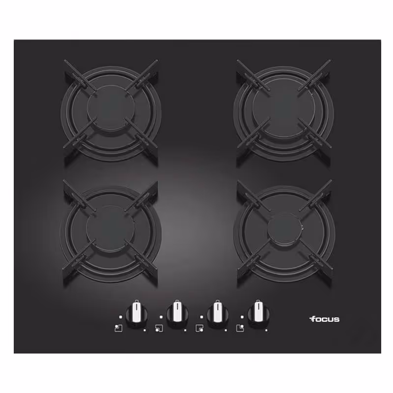 Plaque de Cuisson Encastrable FOCUS F409B 4 Feux 60 cm - Noir
