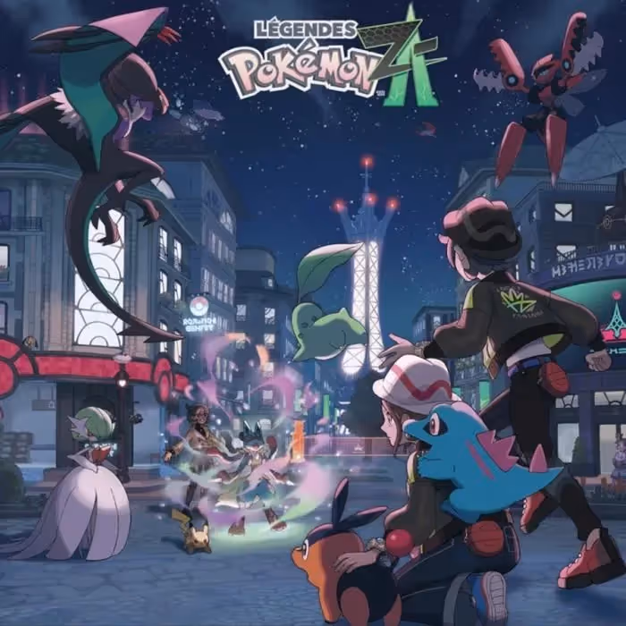 Console Nintendo Switch OLED 2 - Bleu Clair & Rouge Clair + Légendes Pokémon: Z-A (Code) 7