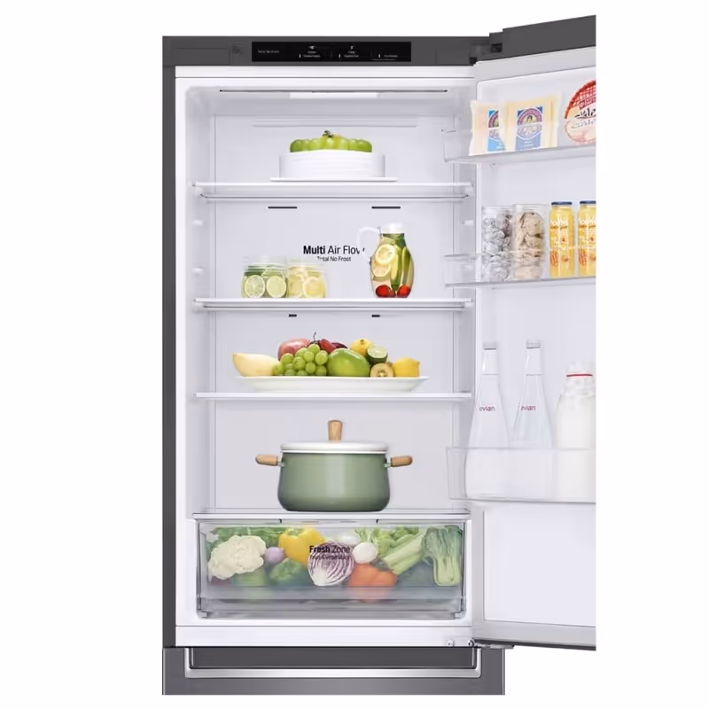 Réfrigérateur LG Combiné GR-B459NLLM 374L NoFrost - Platinum Silver 5