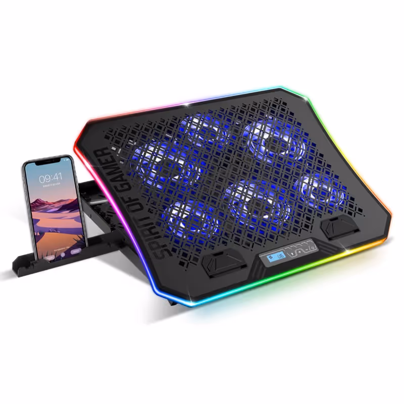 Refroidisseur SPIRIT OF GAMER AIRBLADE 1200 RGB Pour PC Portable 17" 5