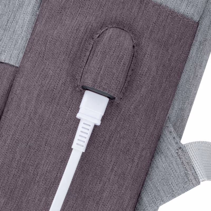 Sac à dos RIVACASE Pour Ordinateur Portable 7562- 15.6''- Gris & Mocha 10