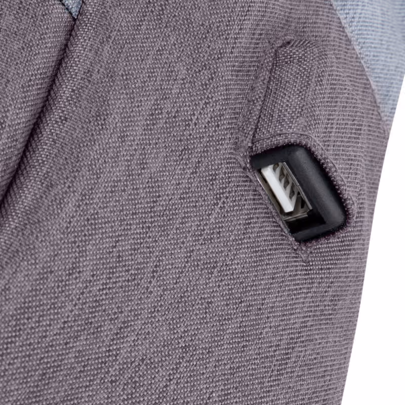 Sac à dos RIVACASE Pour Ordinateur Portable 7562- 15.6''- Gris & Mocha 9