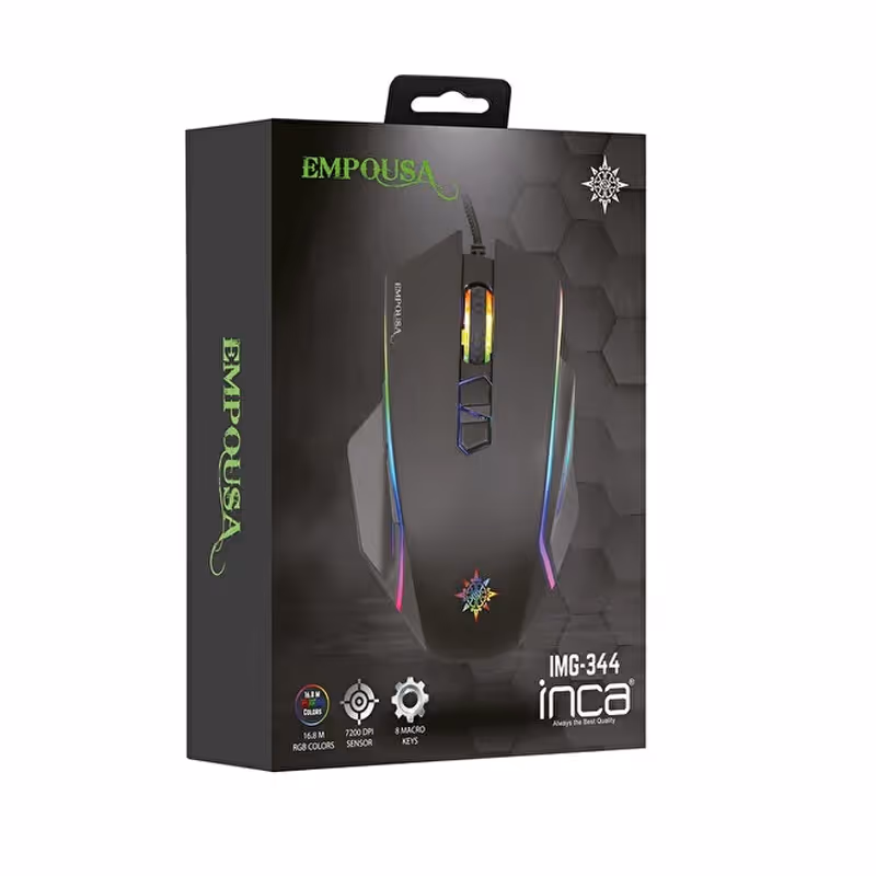 Souris Gamer Filaire INCA IMG-344 RGB - Noir 5