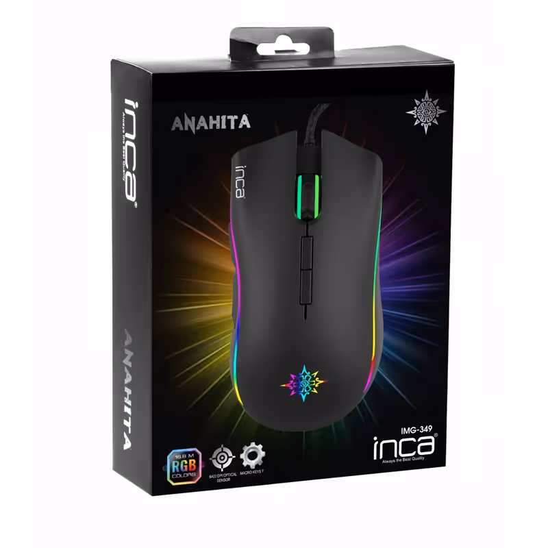 Souris Gamer Filaire INCA IMG-349 RGB - Noir 6
