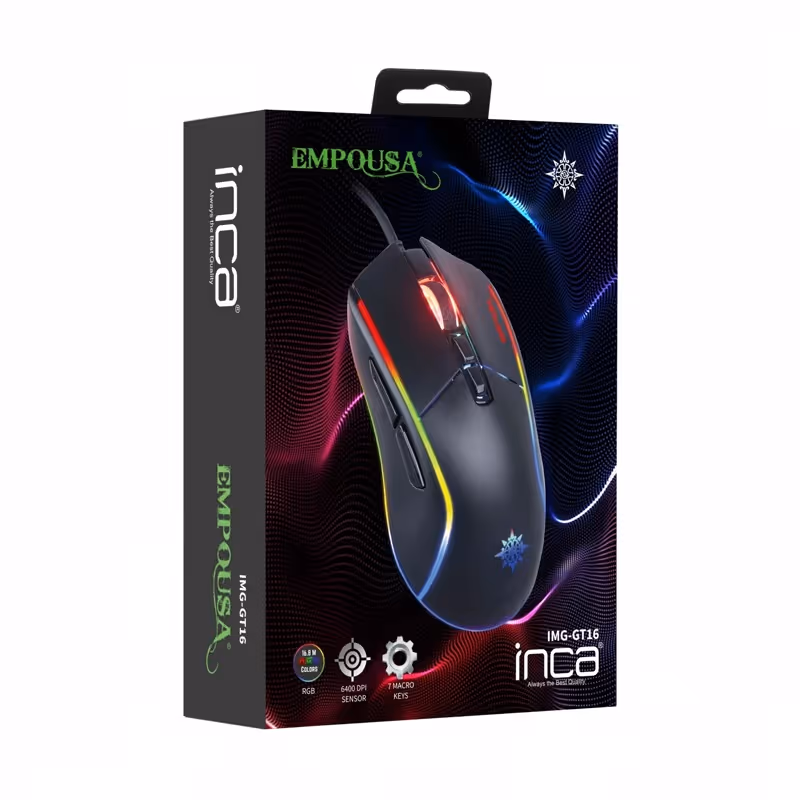 Souris Gamer Filaire INCA IMG-GT16 RGB - Noir 6