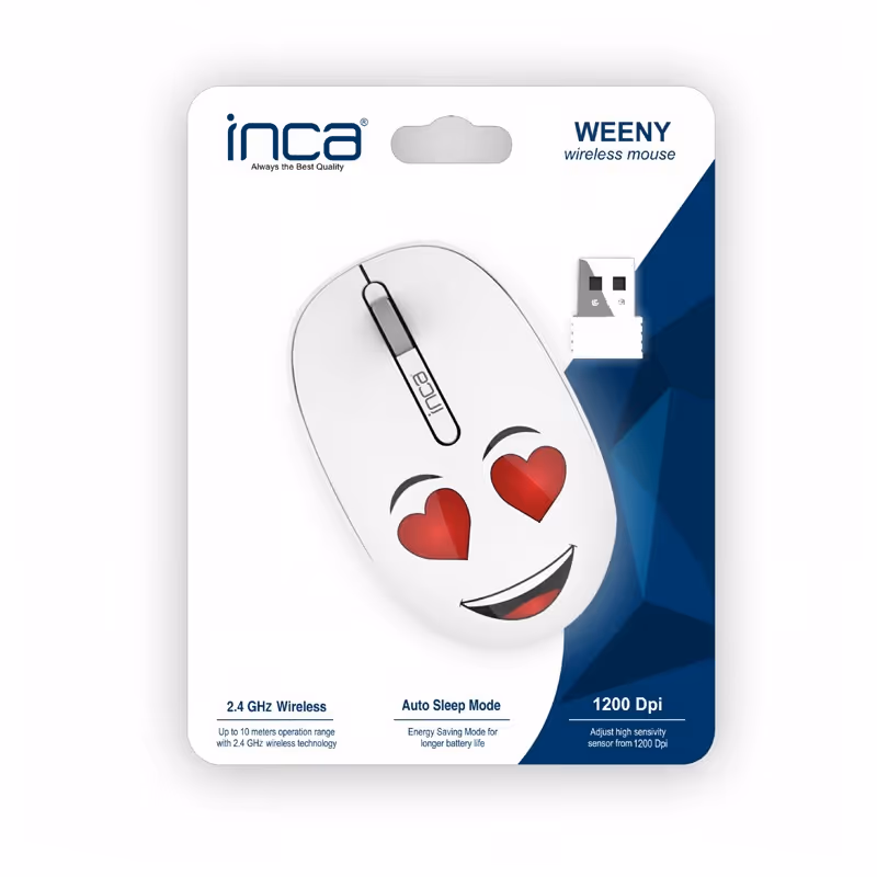 Souris Sans Fil INCA IWM-245RB Avec Design - Blanc 6