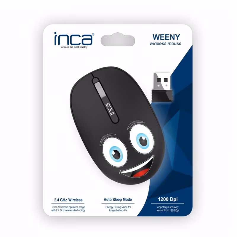 Souris Sans Fil INCA IWM-245RS Avec Design - Noir 7
