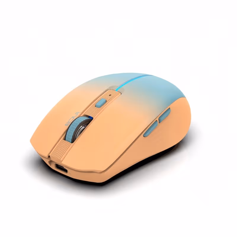 Souris Sans Fil INCA IWM-511RT Rechargeable - Corail&Bleu 5