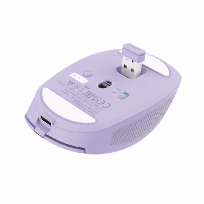 Souris Sans Fil Trust Ozaa Multi-Appareils - Violet 5
