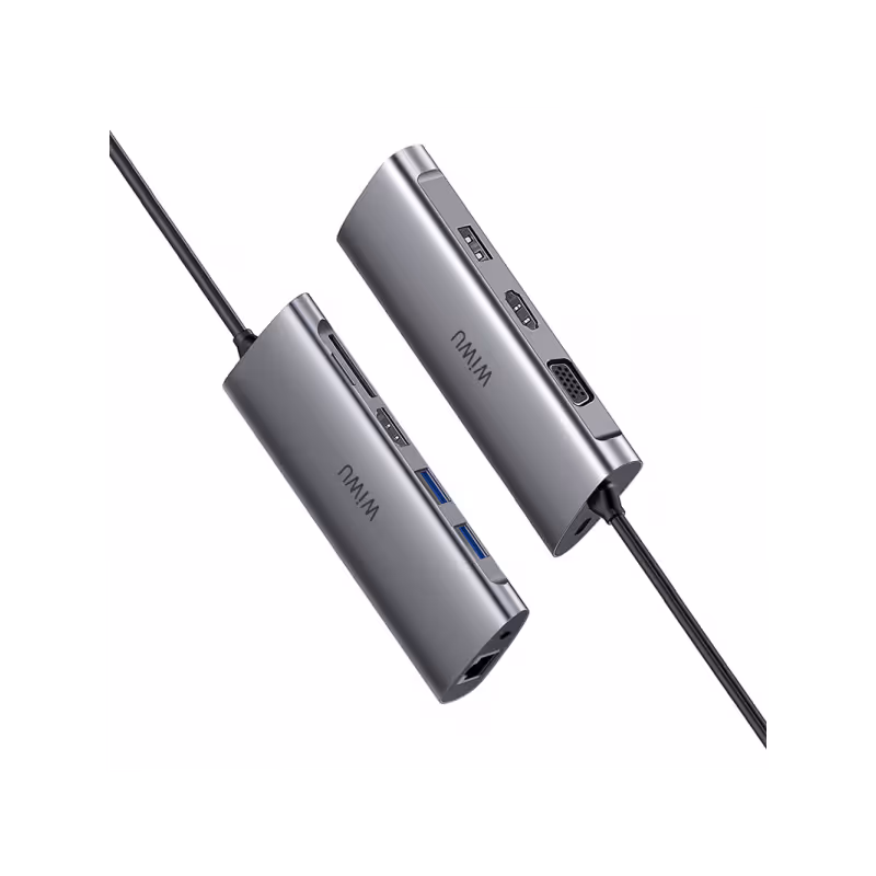 WIWU ALPHA 11 IN 1 USB-C HUB A11312H - GRAY 5