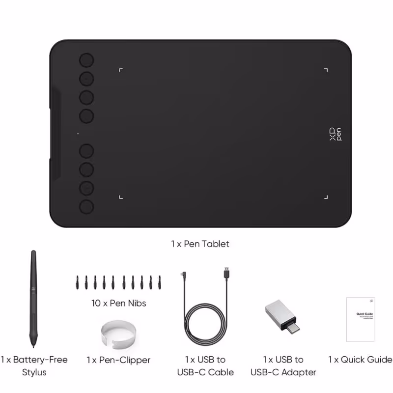  Tablette Graphique  XP-PEN DÉCO MINI 7 V2 - Noir 5