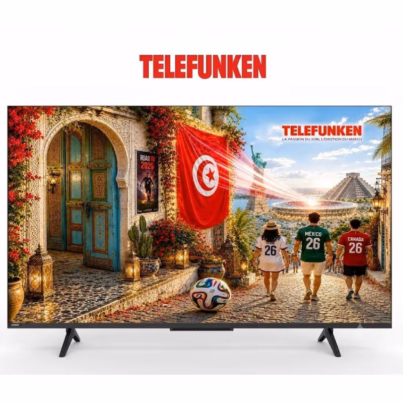 TV TELEFUNKEN X6F 55" Mini LED GOOGLE TV 4K MATTE SCREEN  Avec Récepteur Intégré